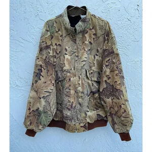 RedHead Mens Full Zip Realtree Hunting Insulated Camo Bomber Jacket Sz 2XL